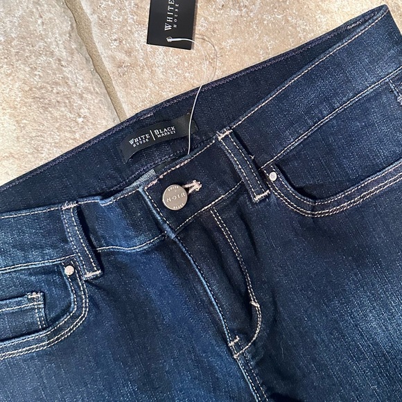 White House Black Market Noir Cropped Jeans - Picture 2 of 4